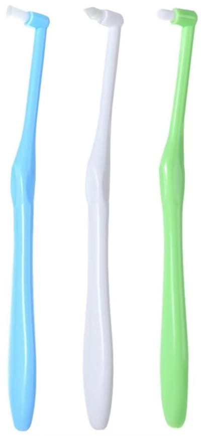 Dailygoods- Tandenborstelset 3-delig - Nauwkeurige Mondreiniging - Opzetborstels Conisch/Plat/Rond - Compact Formaat - Hoogwaardige Materialen - Mondhygiëne