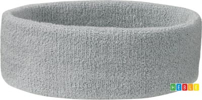*** Fever Zweetbanden Grijs- Hoofdband - Sporten - Zweten - 90`s Party - van Heble® ***