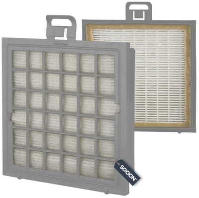SQOON® HEPA-filter geschikt voor Bosch/Siemens stofzuigers - Gelijk aan model: BBZ151HF, VZ151HFB - Vervangt o.a. 17007970, 00650304 - Voor schone en allergievrije uitblaaslucht