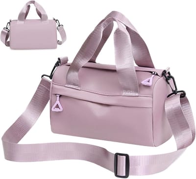Mini Gym Duffle Bag - Sporttas Kleine Tas - Sporten Organiseren - Spatwaterdicht Nylon Materiaal - 24x12x14 cm - Roze