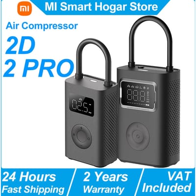 Xiaomi Mijia draagbare luchtcompressor 2/2D / 2PRO, slimme digitale bandenspanningsdetectie-inflator, draagbare elektrische luchtpomp Air Compressor