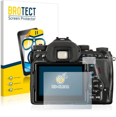 BROTECT - Screenprotector voor Pentax K-1 Mark II - Folie Beschermfolie transparant 2 Stuks