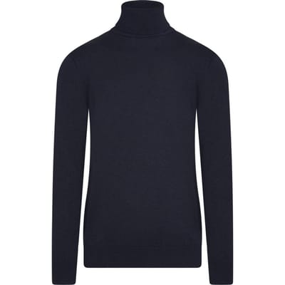 Cappuccino Italia - Heren Trui Coltrui Navy - Blauw - Maat M