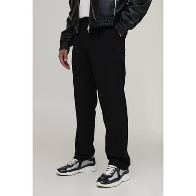 Cargobroek Met Rechte Pijpen En Getailleerde Look | Black | Size 32