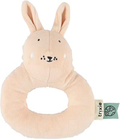Trixie Rammelaar â€“ Mrs. Rabbitâ€“ Zacht Baby Speelgoed met Knispergeluid â€“ Sensorisch Speelgoed â€“ Vanaf 3 Maanden