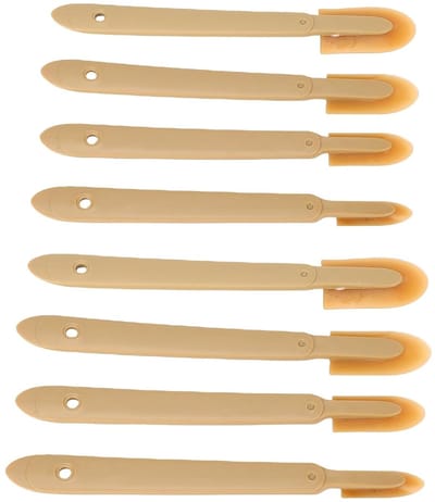 Veelzijdige Voegkit Spatel - Afwerkingsgereedschapset - Schone Oppervlakken - 8 Delige Set - 31 x 24 x 3 cm - Geel