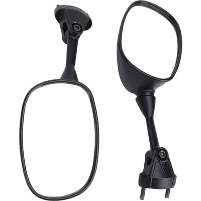 Motorfiets Achteruitkijkspiegel 360 Graden Verstelbaar Brede Kijkhoek Roterende Spiegels voor ZX?6R black