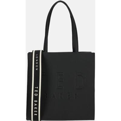 Ted Baker schoudertas Iconica Webbing Small Icon Bag Jet - Black zwart