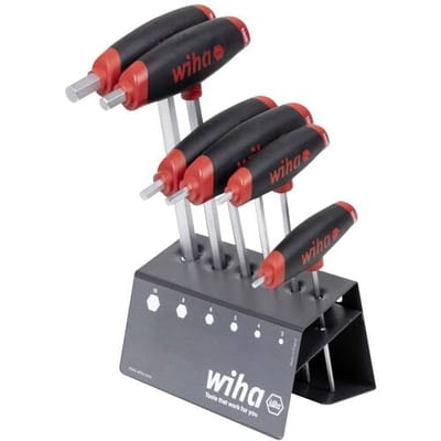 Wiha Inbus Haakse schroevendraaierset 3.0 mm, 4.0 mm, 5.0 mm, 6.0 mm, 8.0 mm, 10.0 mm 6-delig
