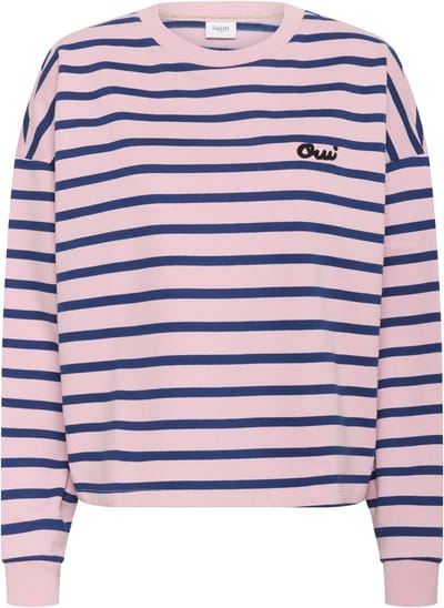 Saint Tropez OsiriaSZ Sweatshirt Dames Trui - Pink Nectar Navy Stripe