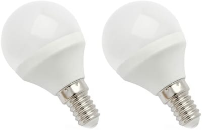 Spectrum LED Kogellamp E14 6W - 230V - 520 Lumen - 3000K Warm wit - Gezellig licht - Energiezuinig - 2 stuks