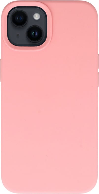 Multimedia & Accessoires Siliconen Back Cover Case Hoesje geschikt voor Apple iPhone 14 – TPU – Harde Plastic – Lichtroze