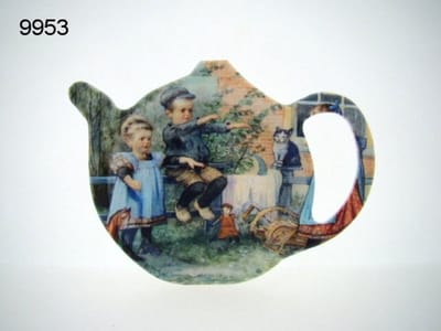 Geharo theetipje Ot en Sien De wijze poes – Melamine – 13 cm