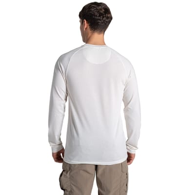 Craghoppers Heren Nour Nosilife T-shirt met lange mouwen (Wit zeil)