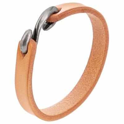 vidaXL - Leren - riem - 1 - Lichtbruin - 500 - x - 0,6 - cm - Leer