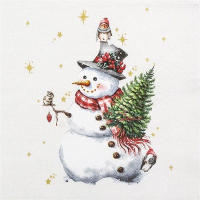 Servet "Cute Snowman"