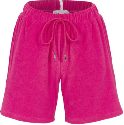 Badstoffen korte pyjamabroek fuchsia - Rood - Maat - 40