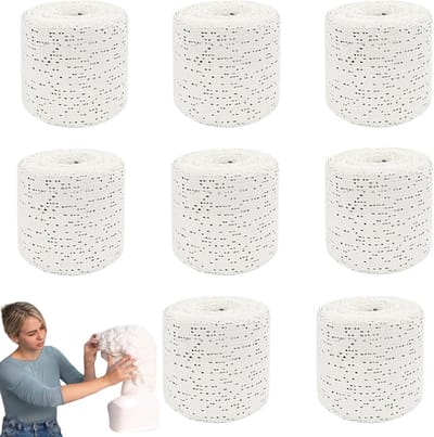 Plakband voor Gipsafdrukken, Babybuik, Set van 8 Stuks, Creatief Gipsen, Handwerk en Modelbouw