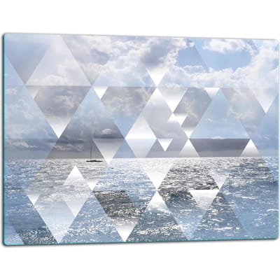 TMK ArtDeko Serie - Glazen Snijplank - 52x40cm - Inductie Fornuis Veilig - Levende Kleuren