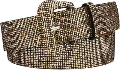 Metallic Glitter Riem - Brons | Riemmaat 90 cm - Lengte 105 cm | Kunstleer | Fashion Favorite
