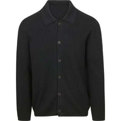 Sweaters Marc O'Polo Vest Button Ribbed Navy