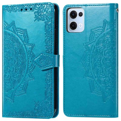 imoshion Hoesje - Geschikt voor Oppo Reno 13 - Mandala Bookcase - Turquoise