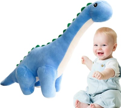 Dinosaurus Knuffel - Pluche Dino Speelgoed - Knuffelen en Spelen - Realistisch Ontwerp - 35 cm Lengte - Meerdere Kleuren