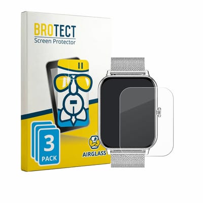 Screenprotector 3 Stuks voor Betatree Smartwatch 1.85" Beschermglas transparant