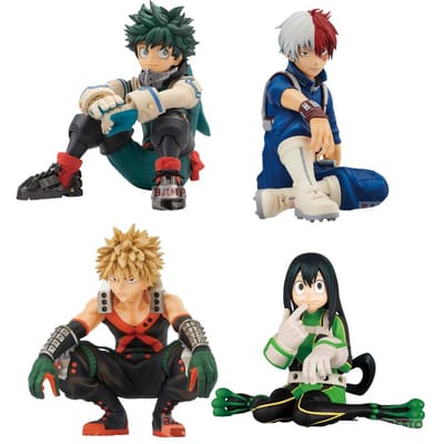 Nouvelle Figurine Anime My Hero Academia Shoto Bakugou Boku Izuku Duke PVC 11cm Figurine d'Action Personnage Anime Haute Qualité Cadeau Série de Collection beige