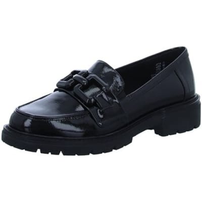 Softline dames lak loafers zwart - Maat 37 - Uitneembare zool