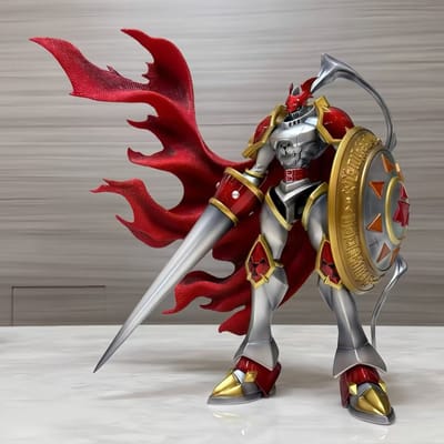 40cm Digimon Gallantmon Matsuda Takato Anime Figuren Guilmon Royal Knights Hert Perifere Pvc Model Desktop Ornamenten Cadeaus Speelgoed brown