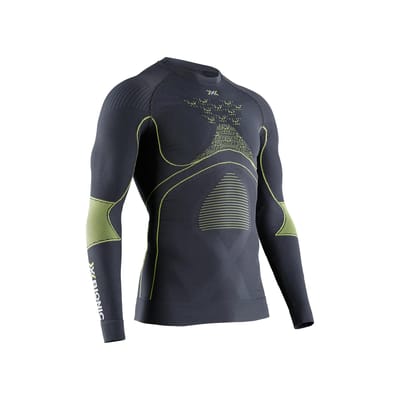 X-Bionic Energy Accumulator 4.0 Thermoshirt Lange Mouwen Heren Charcoal/Yellow - M