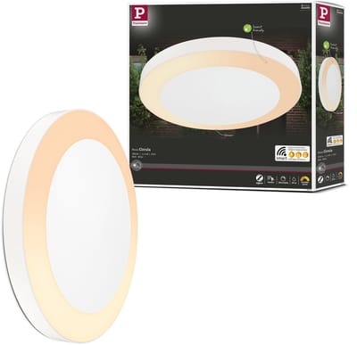 LED-plafondlamp Smart Home Zigbee 3.0 Circula schemersensor insectvriendelijk IP44 rond 320 mm Tunable Warm 14W 880lm 230V Wit Kunststof