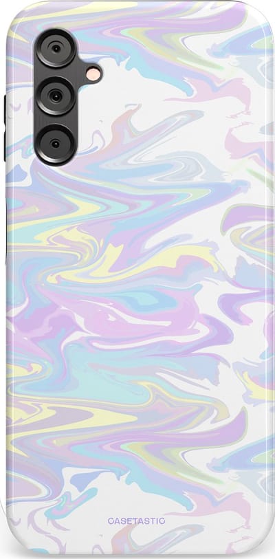 Casetastic Hoesje Geschikt voor Samsung A14 (5G/4G) - Stijlvolle Beschermende Duo-layer Case - IJsdans van kleur