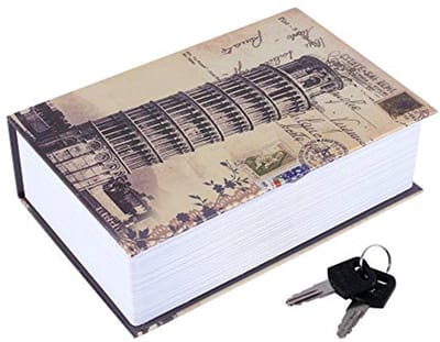Veiligheidsboek Kluis - Lockable Money Box in Boekvorm voor Sieraden en Geldopslag