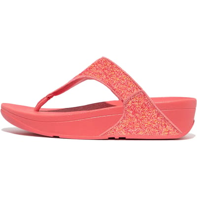 FitFlop Lulu Glitter Toe-Thongs PU Glitter Dames Slippers - Midnight Navy