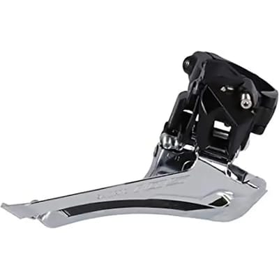 Shimano Voorderailleur 105 Fd-r7000-b 11s Aanlas Zwart/zilver