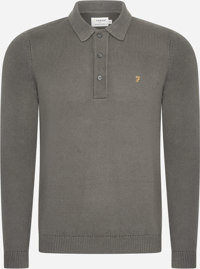 Farah Sweater hamlet knit ls polo - charcoal