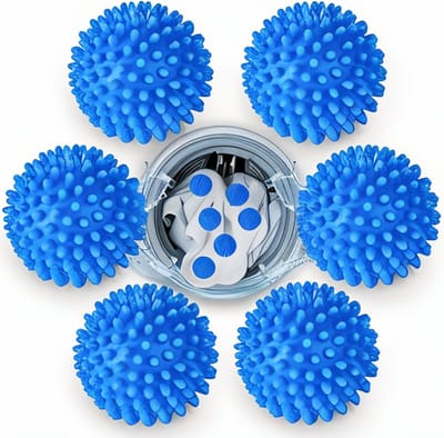 Famanu 6-Pack Drogerballen, Wasballen voor Donsjassen, Herbruikbare Drogerbal voor het Thuis Reinigen