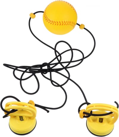 Bokstraining Bal - Reactie Speedball - Hand Oog Coördinatie - Sterke Zuignap - 280 cm - Geel