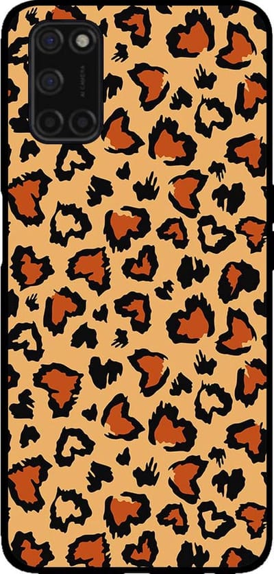 Smartphonica Telefoonhoesje voor OPPO A52 / A72 4G / A92 met tijgerprint - backcover met panterprint - Bruin geschikt voor Oppo A52;Oppo A72;Oppo A92