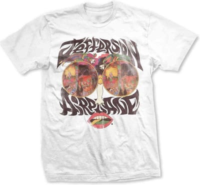 Jefferson Airplane - Lips Heren T-shirt - S - Wit