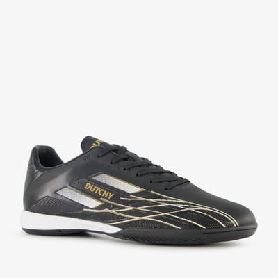 Dutchy IC heren zaalschoenen zwart goud - Maat 41 - Uitneembare zool