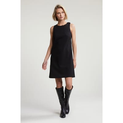 River Woods Black Sleeveless Short Round Neck Dress Size: 38 | Mini Dresses Outlet | Dames | Zwart