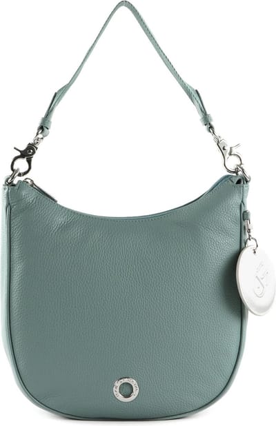 MANDARINA DUCK Leren Schoudertas Mellow Leather Hobo Mistral Blauwgrijs