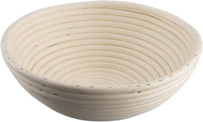 Ronde rijsmand - Broodmand rotan - Zelf brood bakken - Natuurlijk materiaal - Diameter 27 cm - Natuurlijk