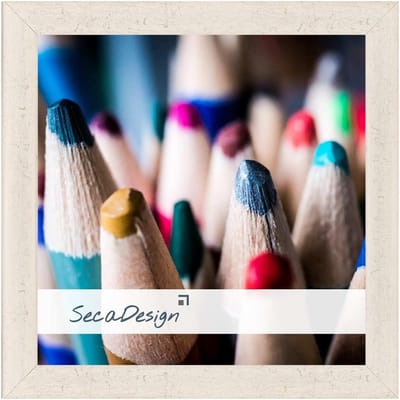 SecaDesign Tours Fotolijst - Fotomaat 13x13 cm - Rustiek Wit