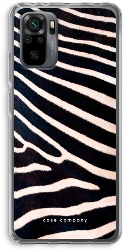 Case Company® - Hoesje geschikt voor Xiaomi Redmi Note 10 Pro hoesje - Zebra - Soft Cover Telefoonhoesje - Bescherming aan alle Kanten en Schermrand