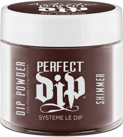 Artistic Nail Design Perfect Dip Poeder ' Twist Of Fashion ' ( Donkerbruin Parelmoer )