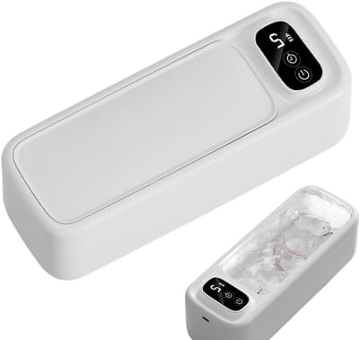 Ultrasone Reiniger - Sieraden Brillen - Grondig Schoonmaken - 360 Graden Reiniging - 22x8x6.5 cm - Wit